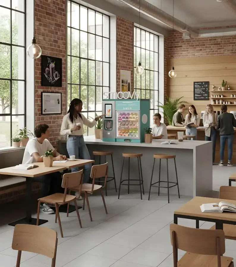 Smoovy Station in einer Cafeteria